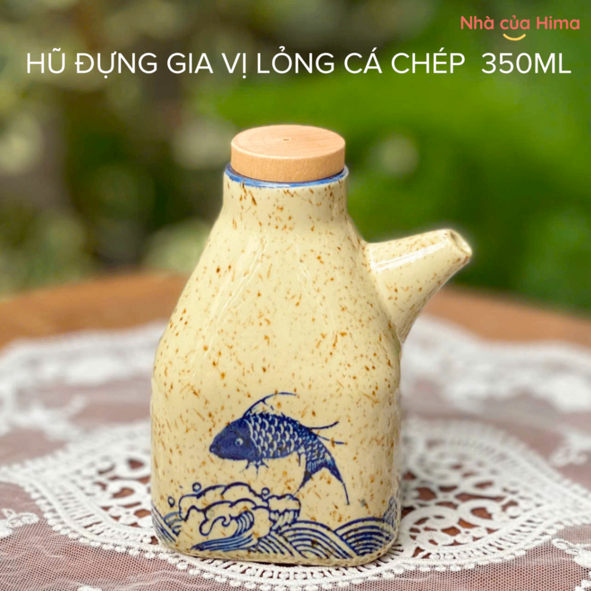 Hũ đựng gia vị lỏng cá chép 350ml