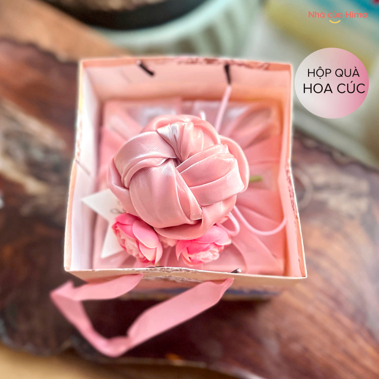 Hộp quà hoa cúc Hồng