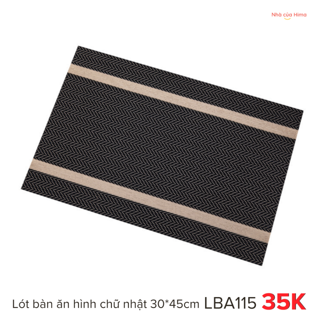Lót bàn ăn hình chữ nhật 30*45cm LBA115