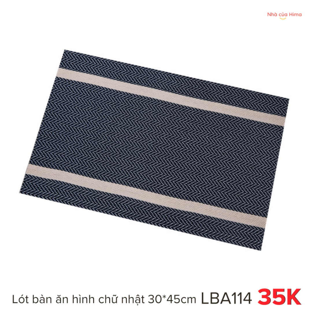 Lót bàn ăn hình chữ nhật 30*45cm LBA114