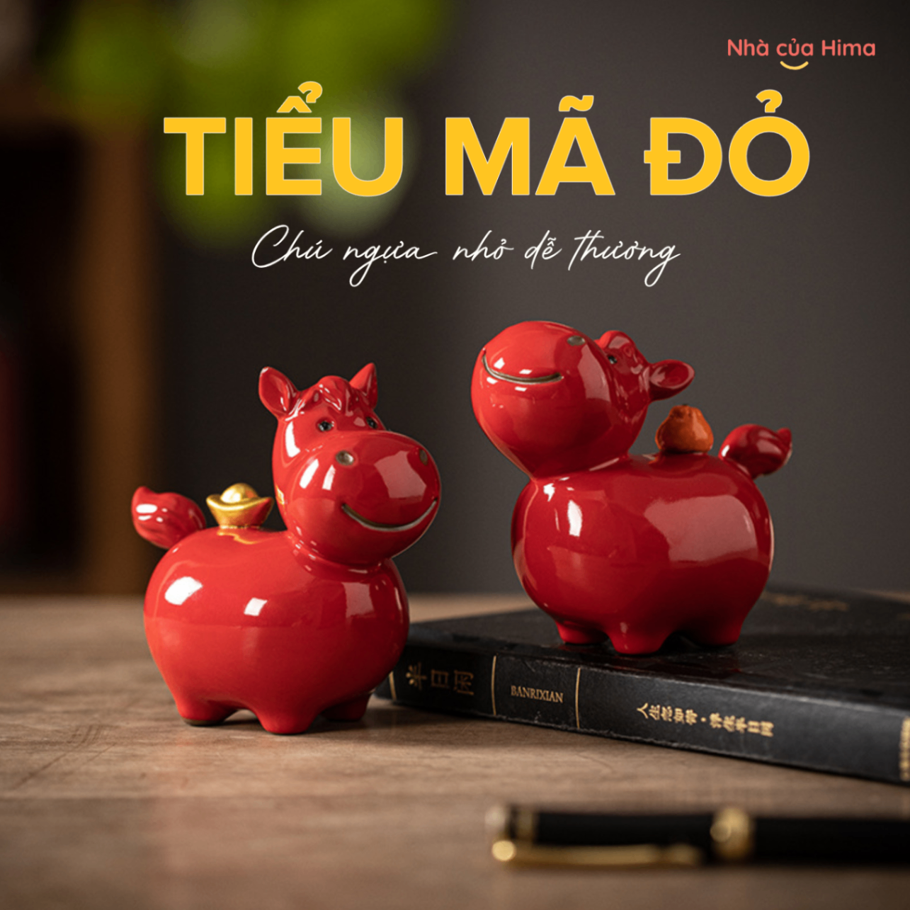Cặp tiểu mã màu đỏ