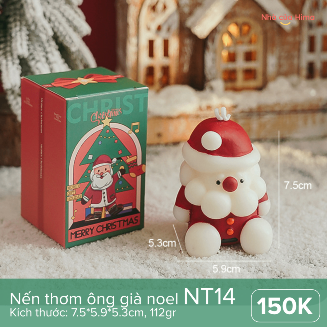 Nến thơm ông già Noel NT14