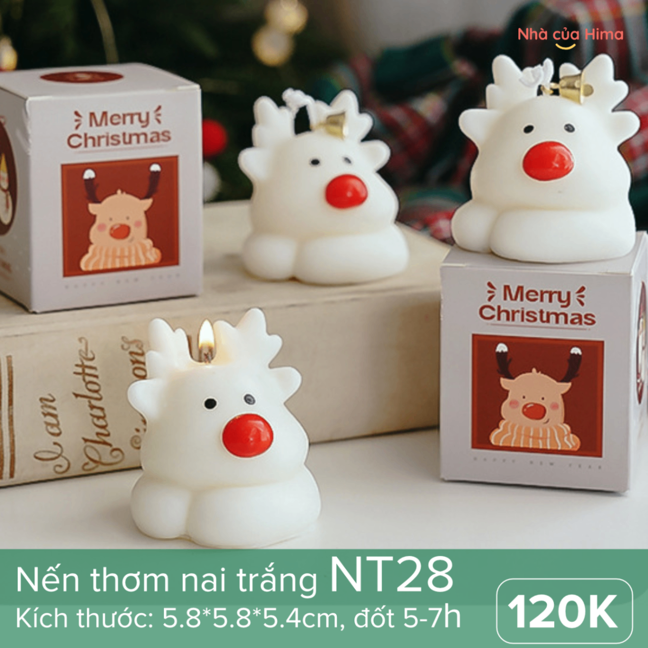Nến thơm nai trắng NT28