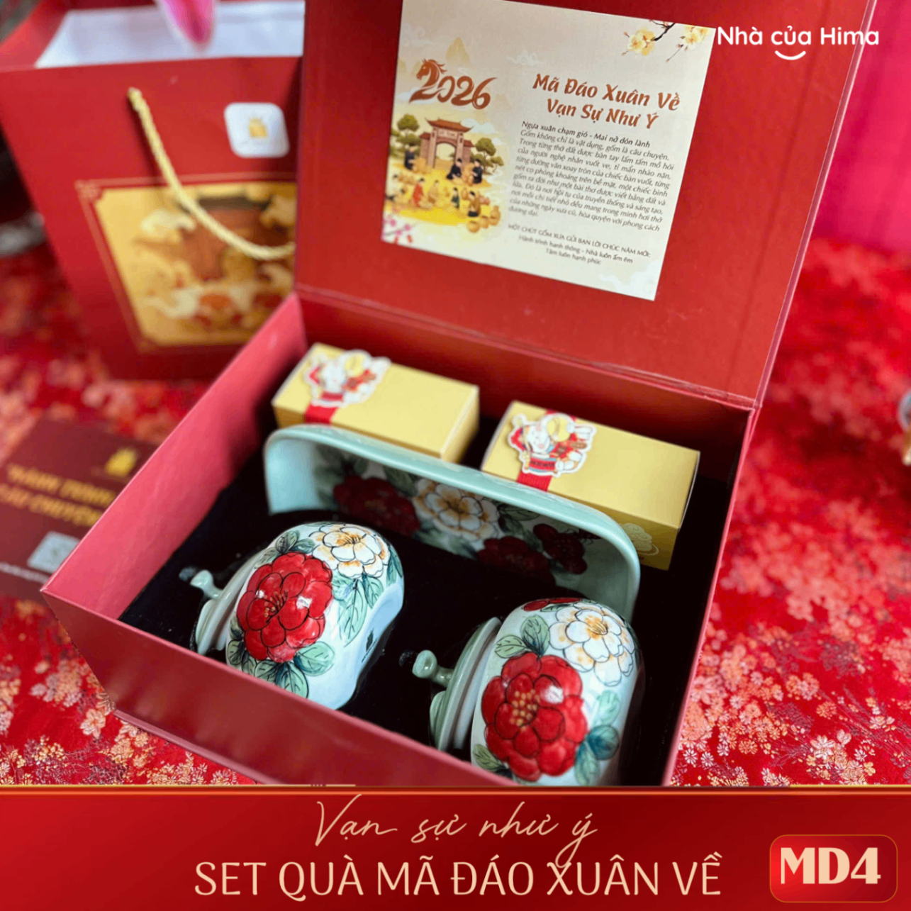 Set Qùa Mã Đáo Xuân Về Gốm Việt