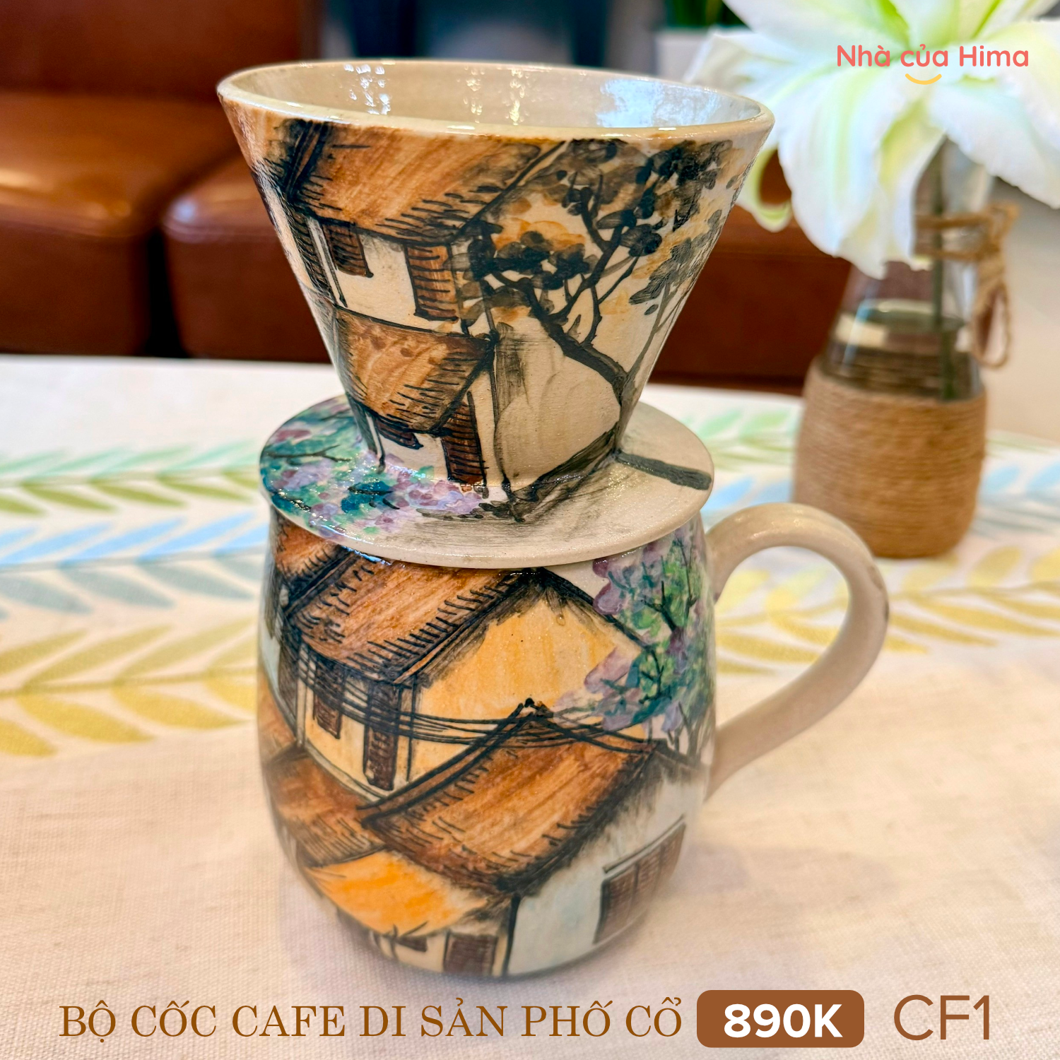 Bộ cafe di sản phố cổ - Cf1