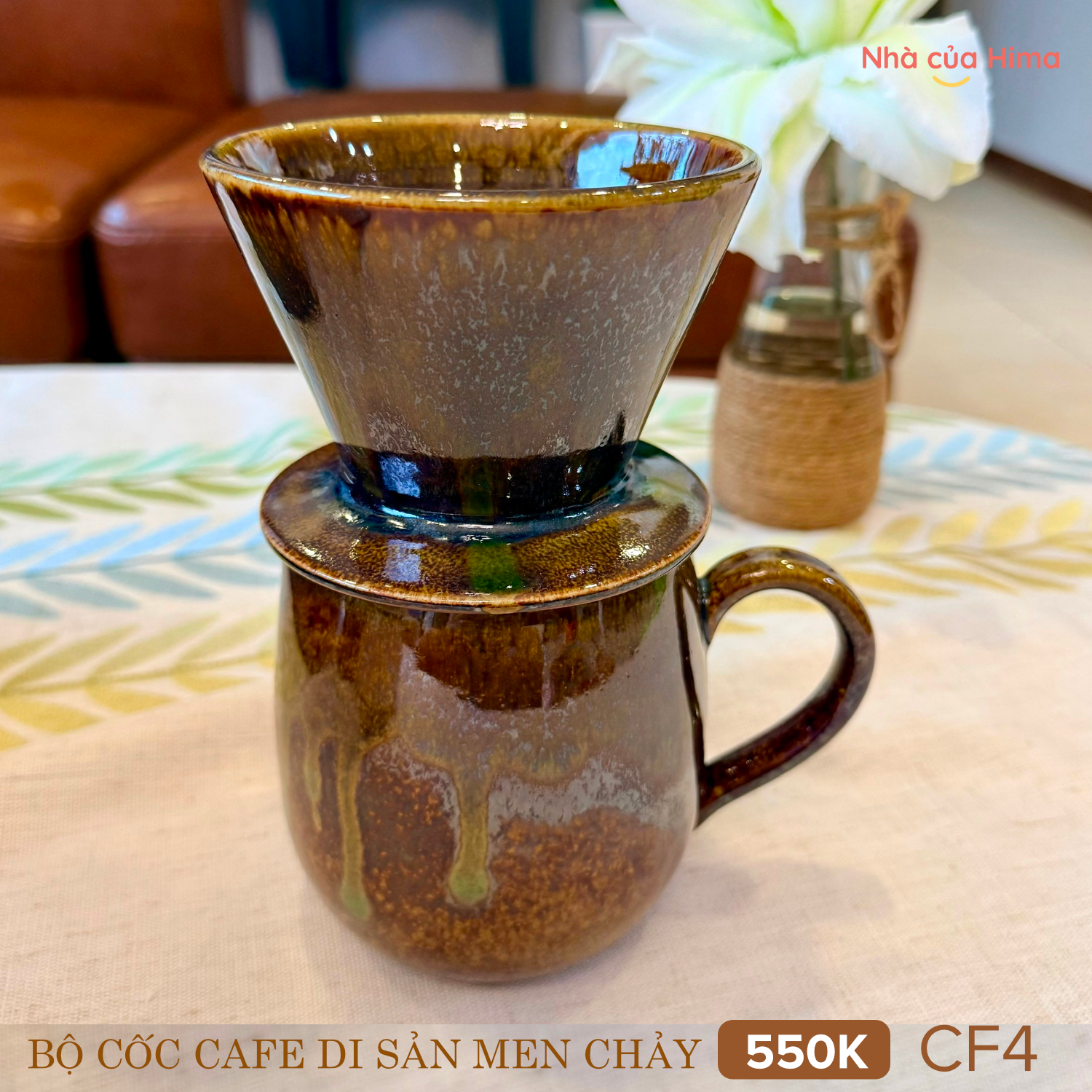 Bộ cafe men chảy 2 - Cf4