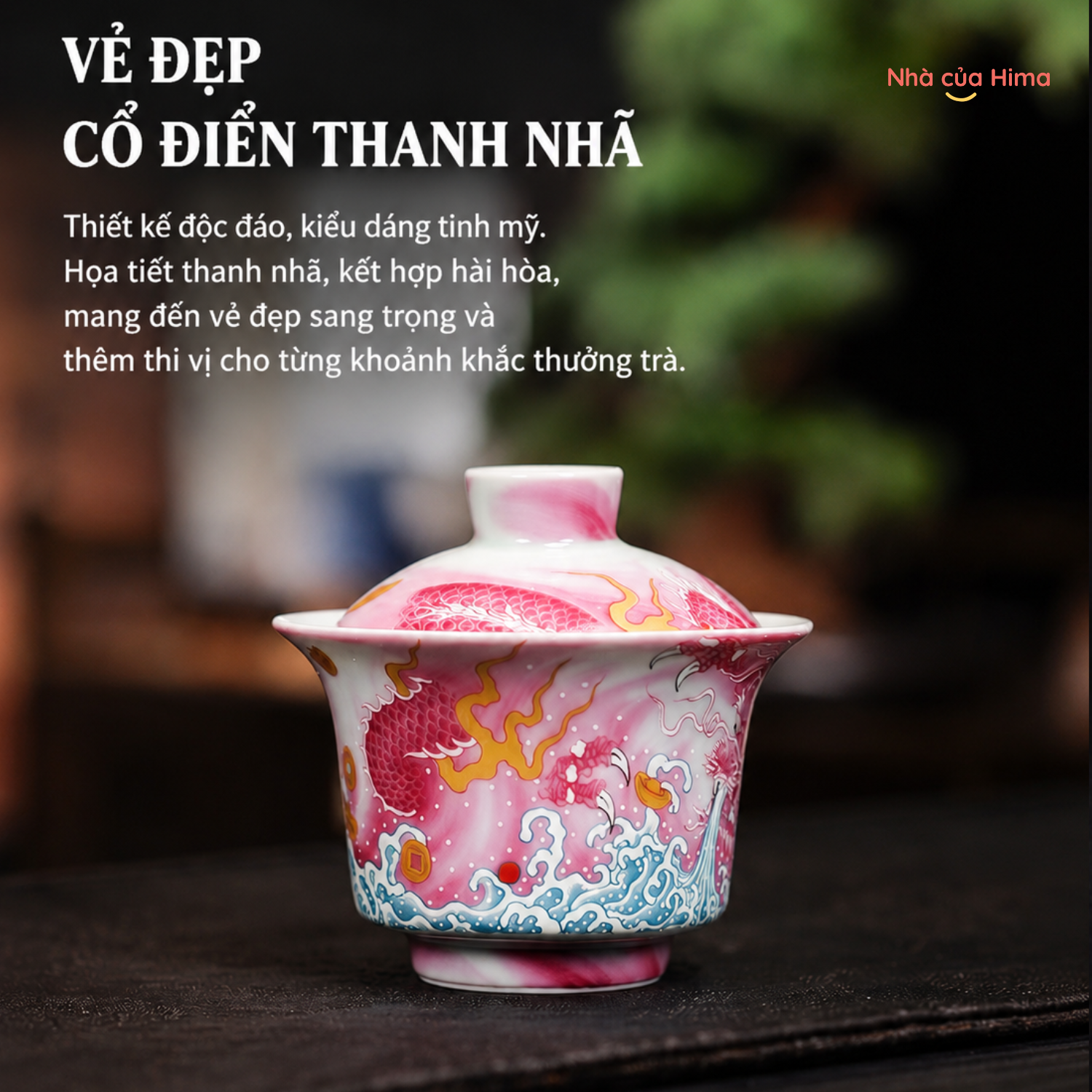 Chén khải trà Hồng Long Hải Vân