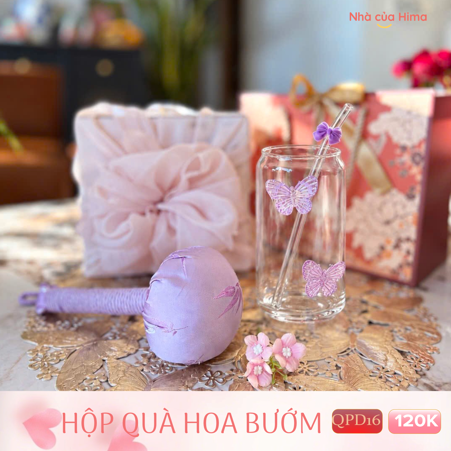 Hộp qùa hoa bướm