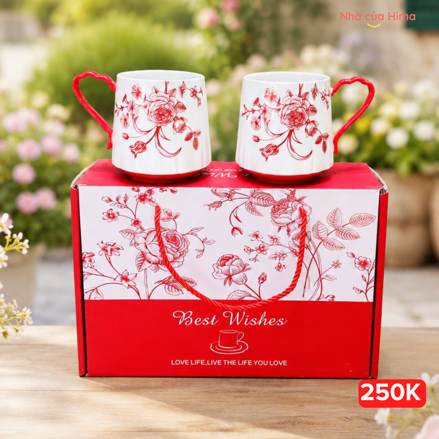 Set 2 cốc Belive đỏ 350ml