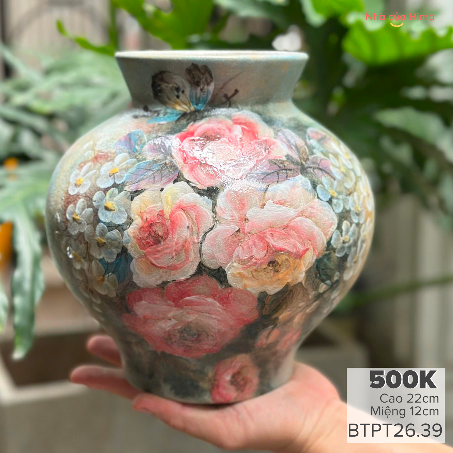 Vò miệng loe gốm Phong Thu BTPT26.39