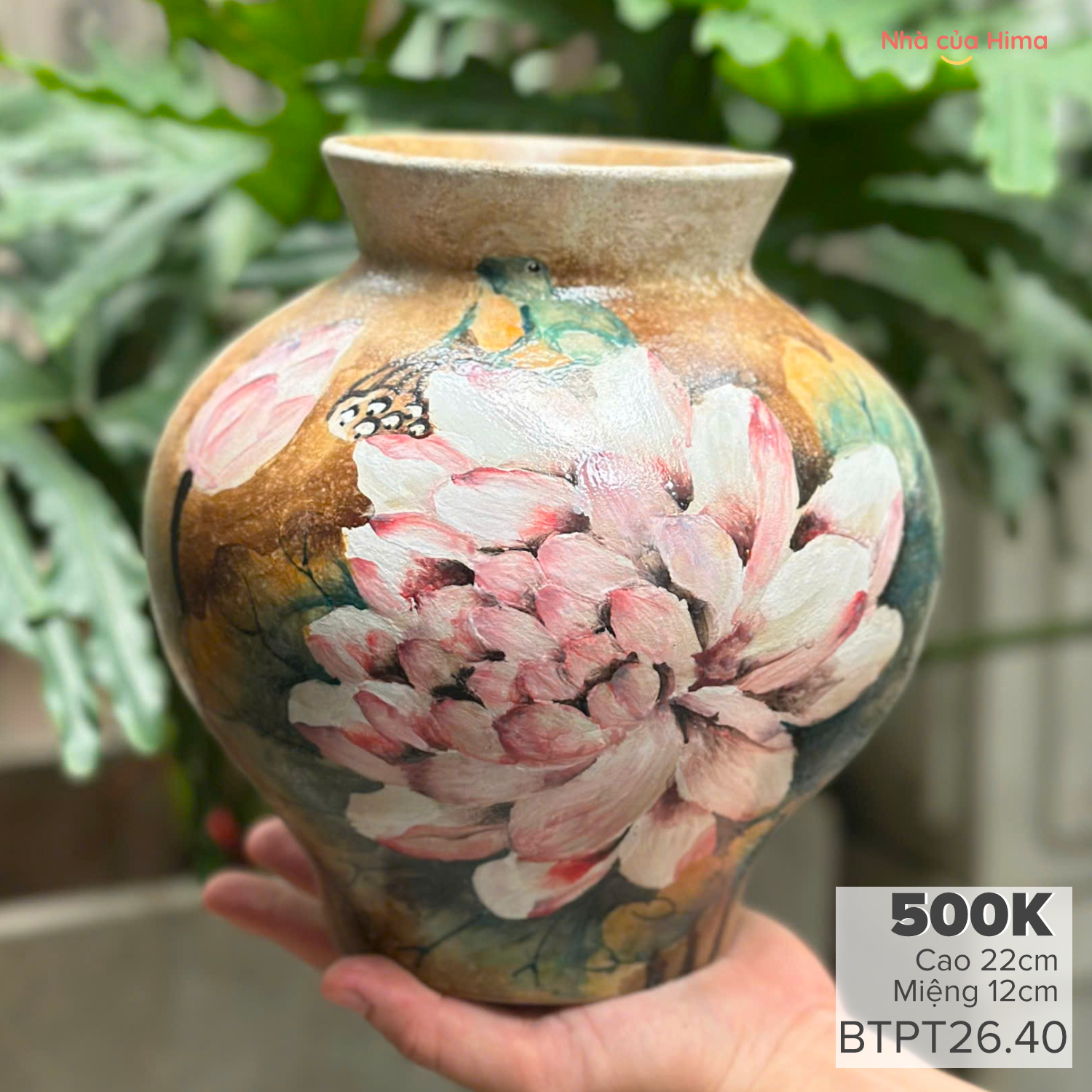 Vò miệng loe gốm Phong Thu BTPT26.40