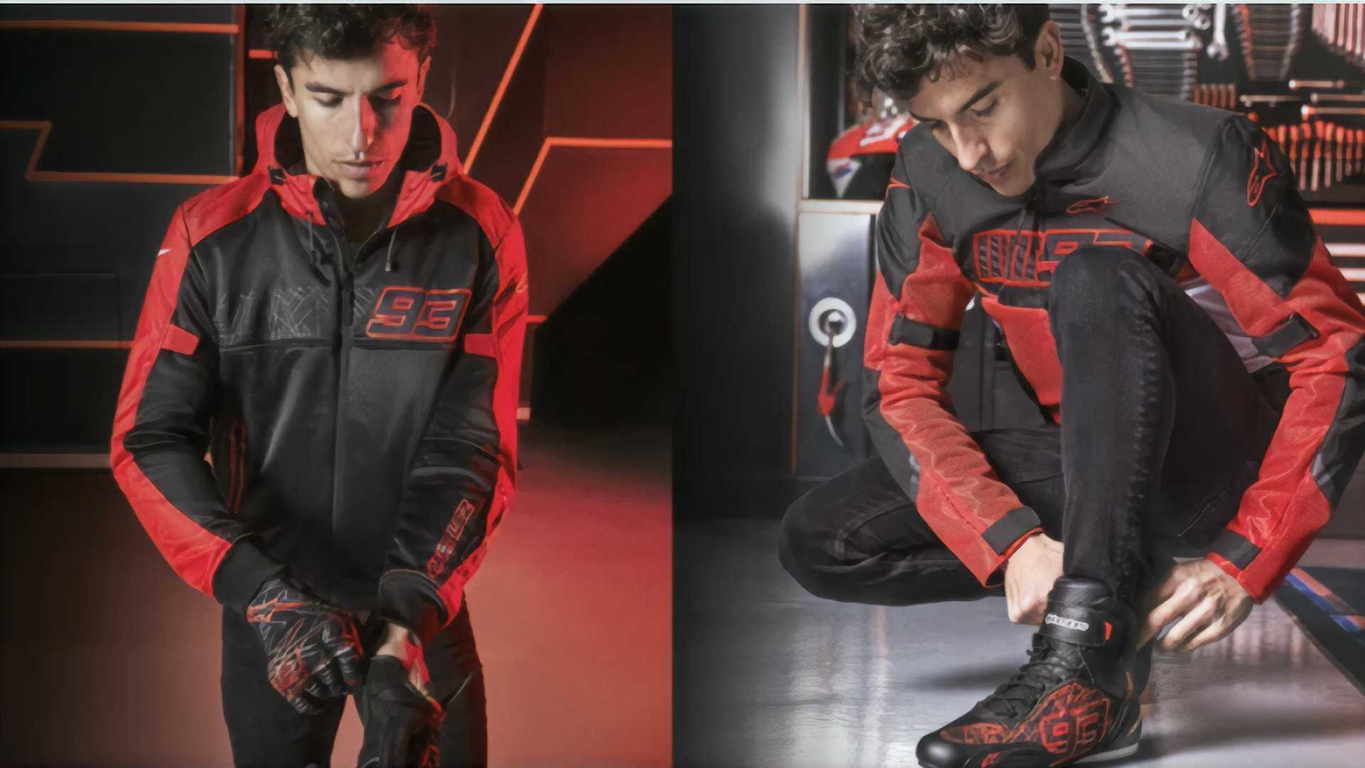 Marquez cùng với các sản phẩm của Alpinestars