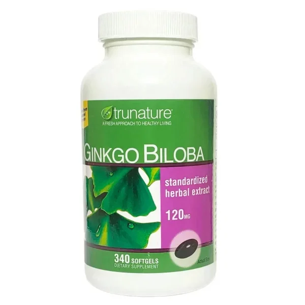 Viên Uống Hỗ Trợ Trí Nhớ trunature Ginkgo Biloba 120mg, 340 Viên Nang Mềm