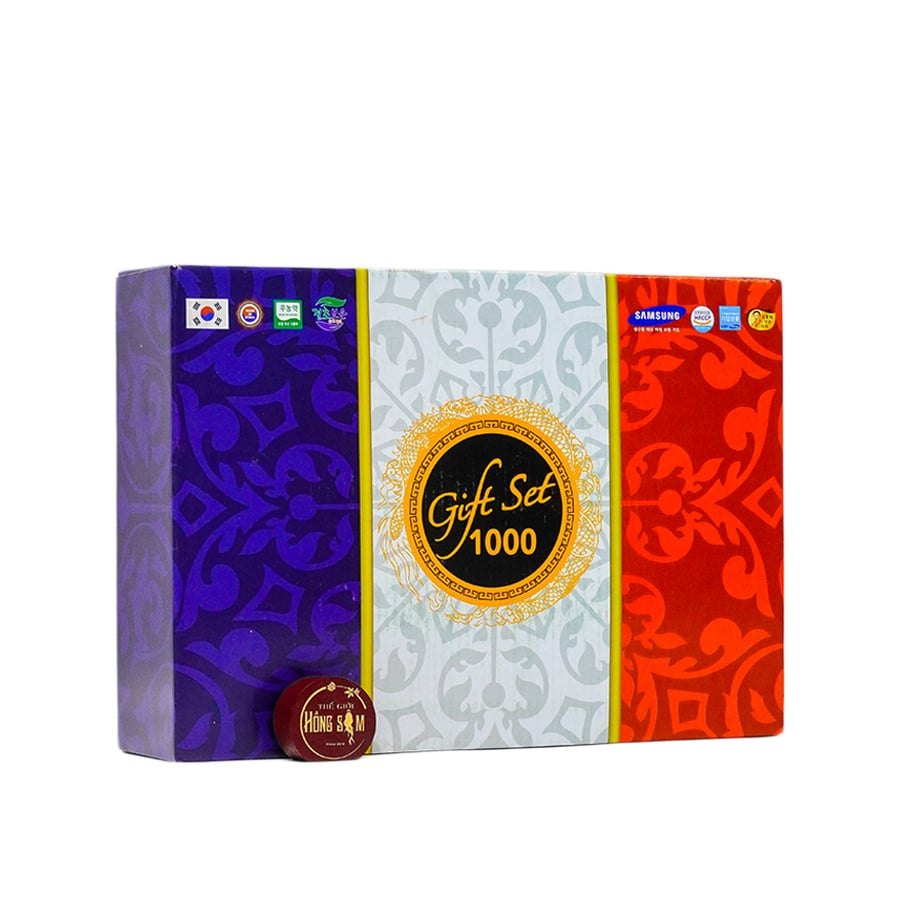 Táo Đỏ Khô Hàn Quốc Boeun Jujube - Hộp Quà Tặng Gift Set 1000, Hộp 1Kg