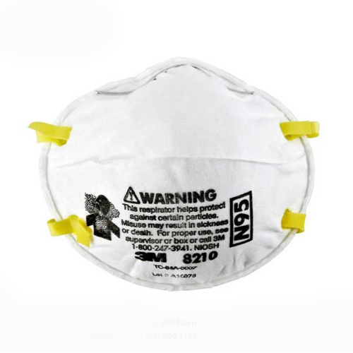 Khẩu Trang Bảo Hộ 3M 8210 N95 - Tiêu Chuẩn Quốc Tế, Chống Bụi Mịn & Vi Khuẩn Tối Ưu