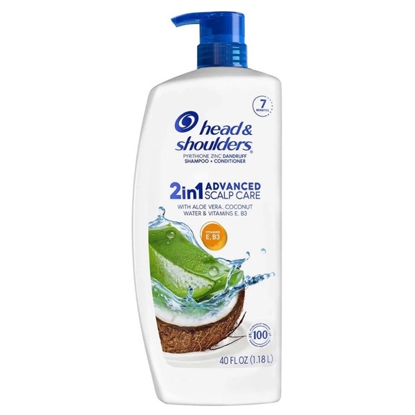 HEAD & SHOULDERS 2-IN-1 ADVANCED SCALP CARE WITH ALOE, COCONUT WATER 1.18L