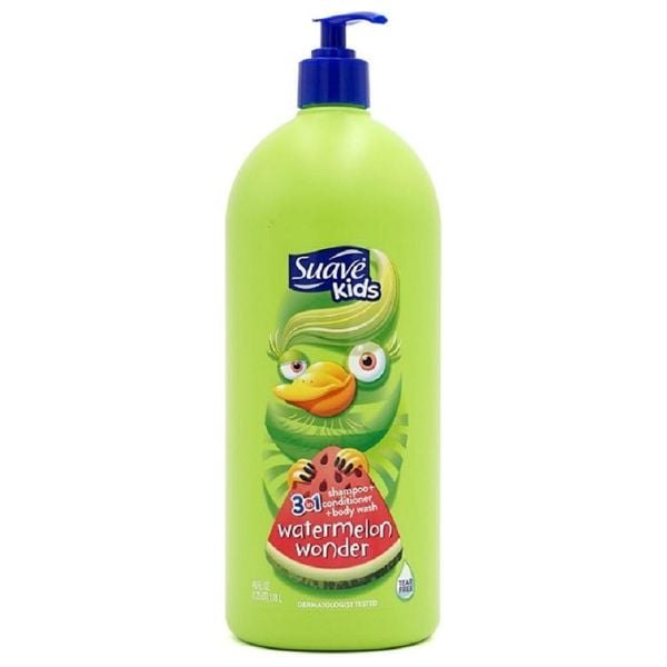 Sữa Tắm Gội Xả Toàn Thân Cho Bé Suave Kids 3-in-1 Watermelon Wonder (Chai 1.18L)