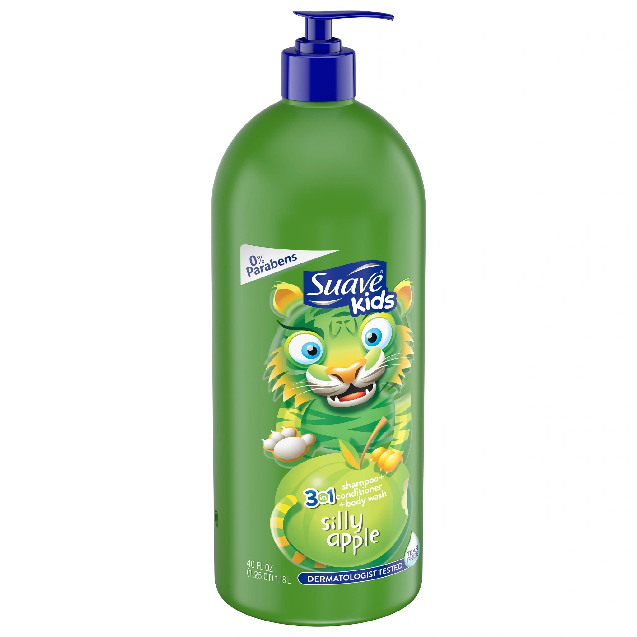 Sữa Tắm Gội Xả Toàn Thân Cho Bé Suave Kids 3-in-1 Silly Apple (Chai 1.18L)