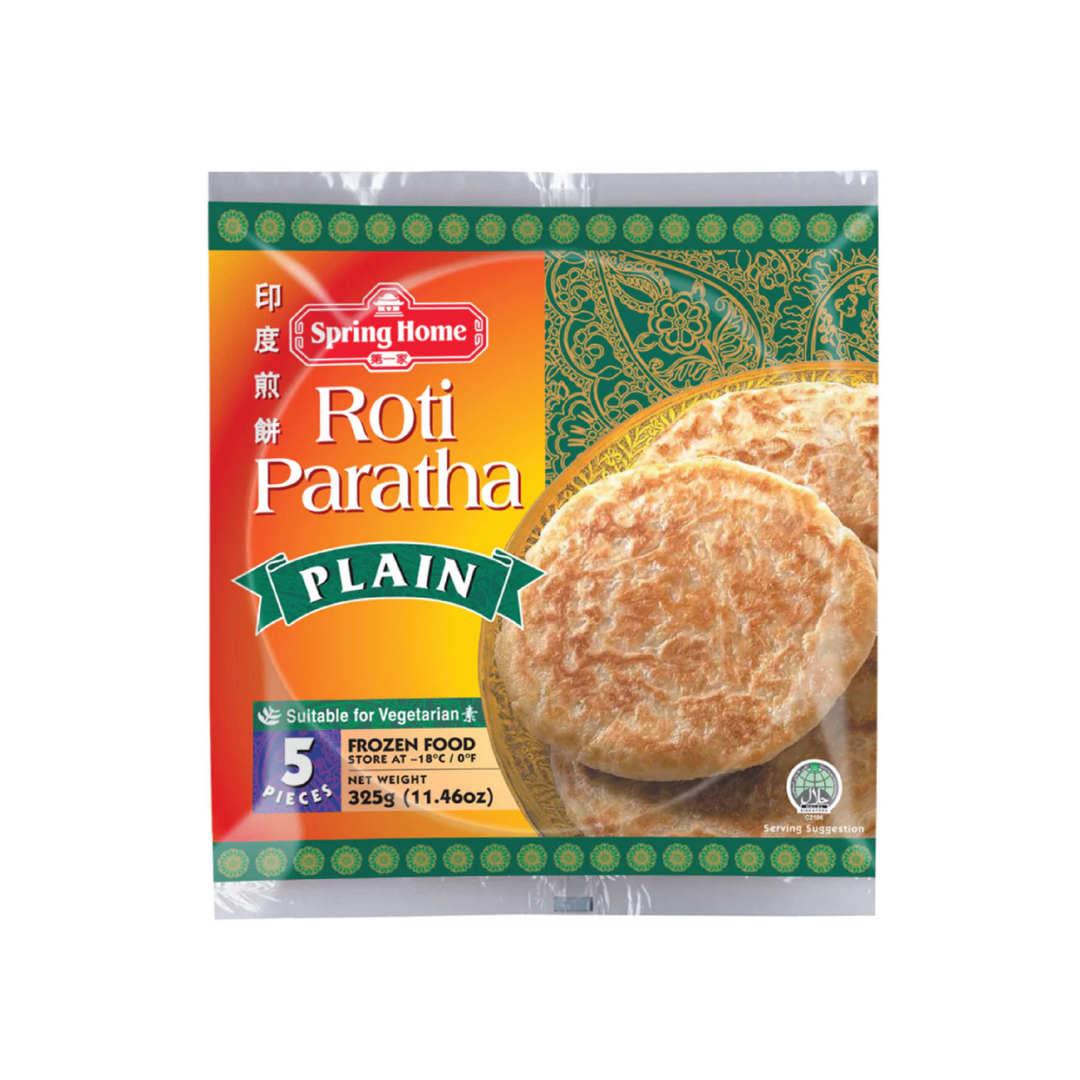 Bánh Roti Paratha Spring Home Plain (325g - 5 Miếng) - Giòn Ngon Chuẩn Vị