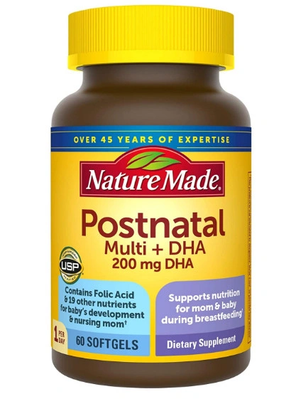 Viên Uống Vitamin Tổng Hợp Cho Mẹ Sau Sinh Nature Made Postnatal Multi + DHA (60 Viên)