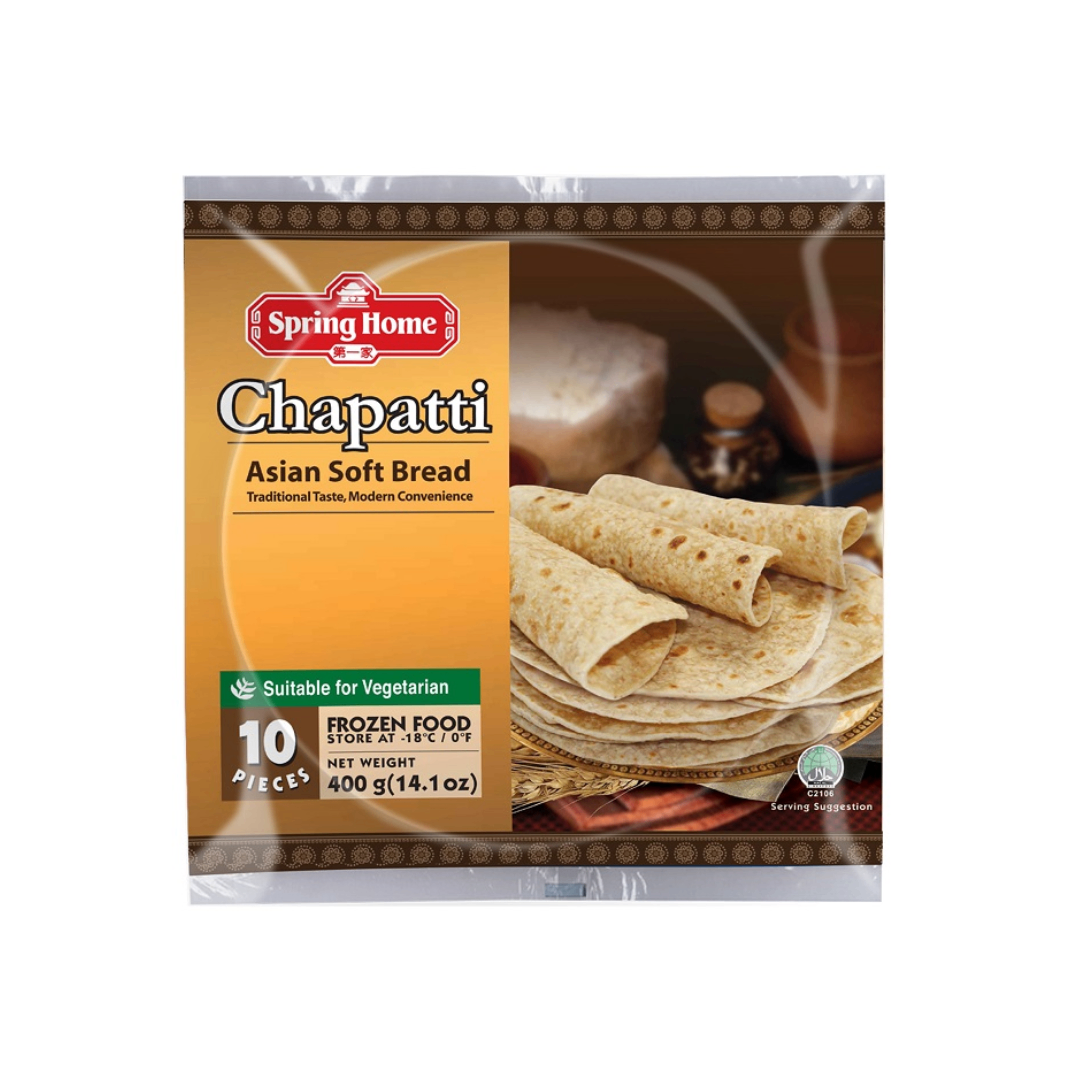 Bánh Chapatti Spring Home Asian Soft Bread 400g (10 Miếng)