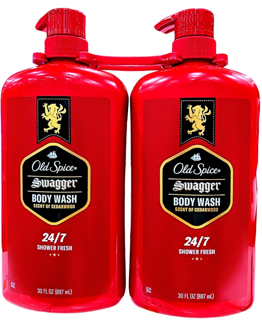 Bộ 2 Chai Sữa Tắm Nam Old Spice Swagger – Scent of Cedarwood (2 x 887ml)