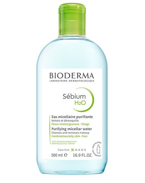 Nước Tẩy Trang Cho Da Hỗn Hợp Và Da Dầu Bioderma Sébium H2O Purifying Micellar Water (Chai 500ml).