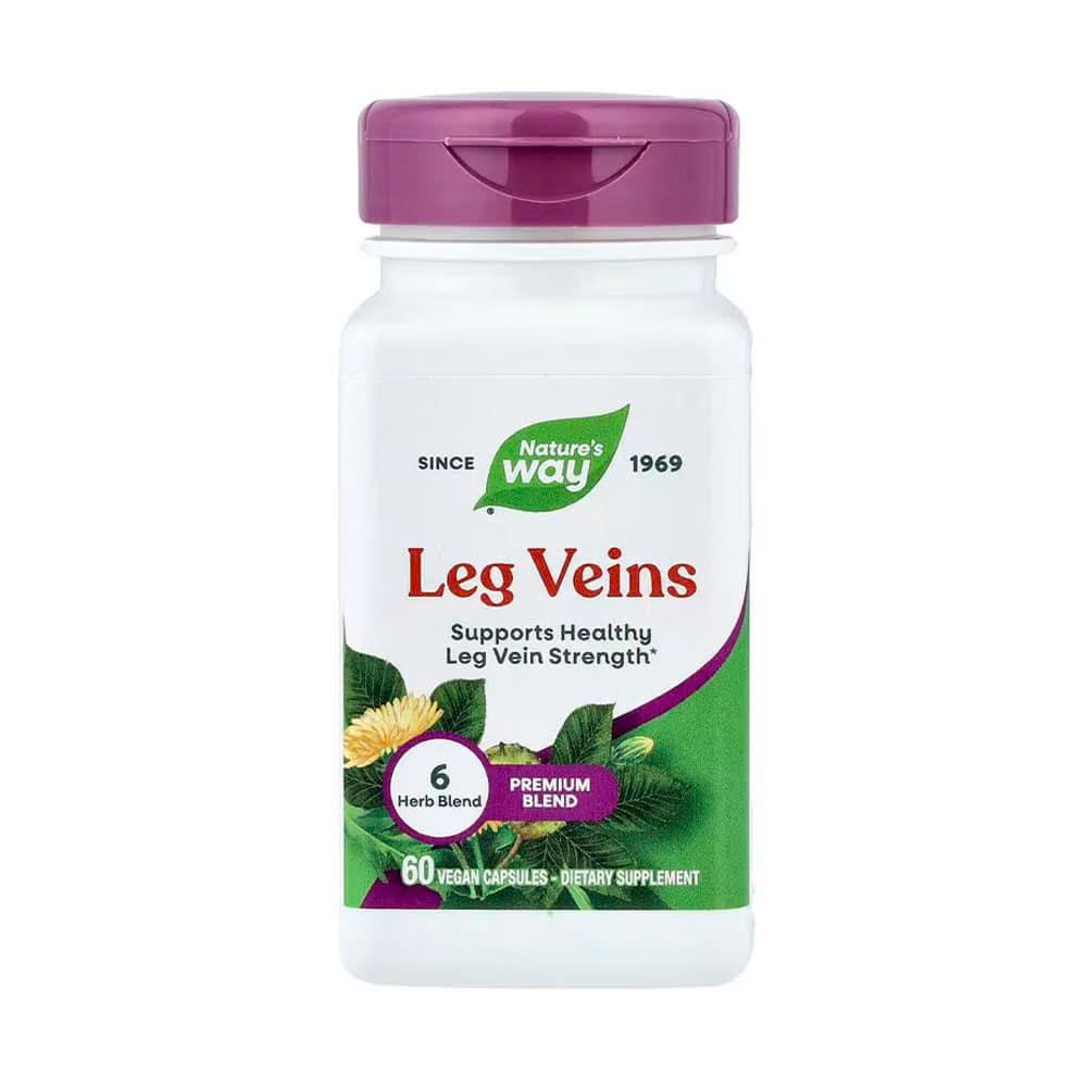 Viên Uống Hỗ Trợ Tĩnh Mạch Chân Nature's Way Leg Veins - Hộp 60 Viên Vegan Capsules