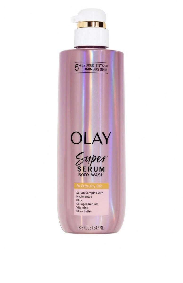Sữa Tắm Dưỡng Da Chuyên Sâu Olay Super Serum Body Wash - Cho Da Cực Khô, 547 ML