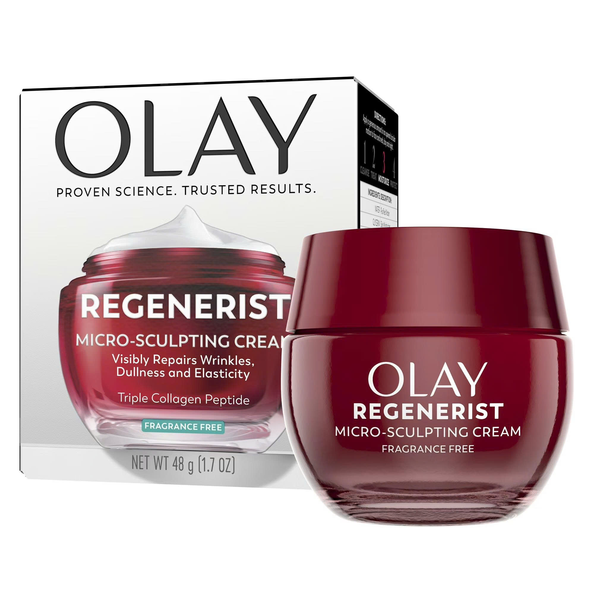 Kem Dưỡng Nâng Cơ Và Trẻ Hóa Da Olay Regenerist Micro-Sculpting Cream – Fragrance Free (Hũ 48g)