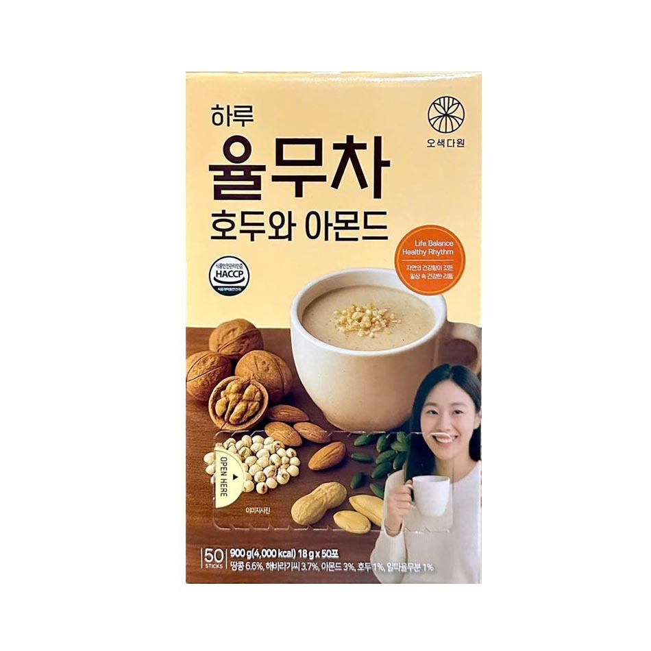 Bột Ngũ Cốc Ý Dĩ Hạnh Nhân Óc Chó Damtuh Hàn Quốc (50 Gói x 18g)