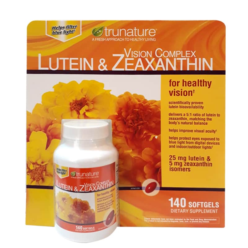 Viên Uống Hỗ Trợ Thị Lực trunature Vision Complex Lutein & Zeaxanthin – 140 Viên Nang Mềm