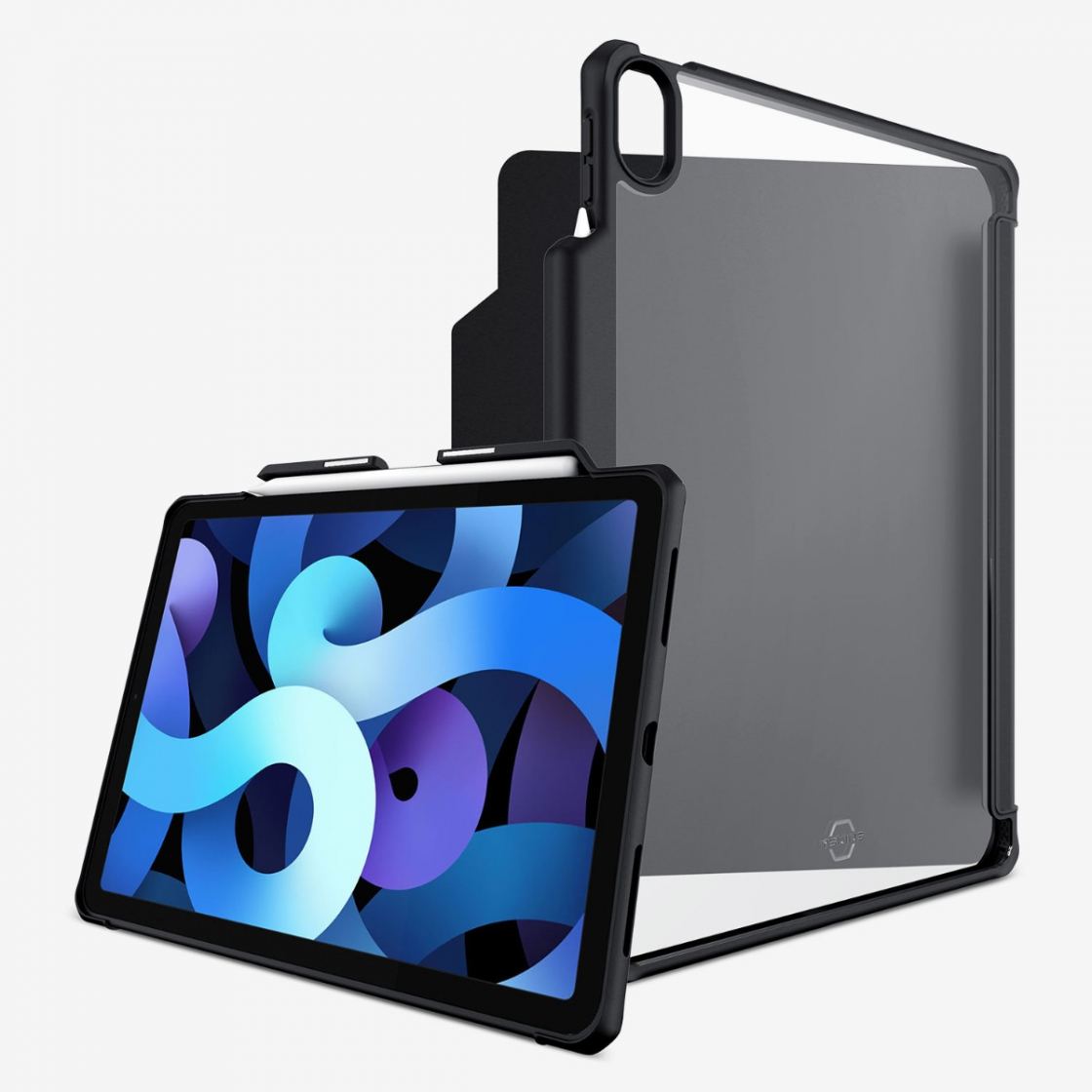 BAO DA KHÁNG KHUẨN VÀ CHỐNG SỐC QUÂN SỰ ITSKINS (PHÁP) HYBRID SOLID FOLIO DROP TEST 3M FOR IPAD 10.9INCH (IPAD AIR 4)