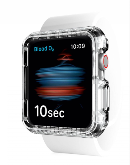 BỘ ỐP KHÁNG KHUẨN VÀ CHỐNG SỐC QUÂN SỰ ITSKINS (PHÁP) SPECTRUM // CLEAR﻿﻿﻿﻿ – ANTIMICROBIAL dành cho Apple Watch SE/4/5/6 40/44MM