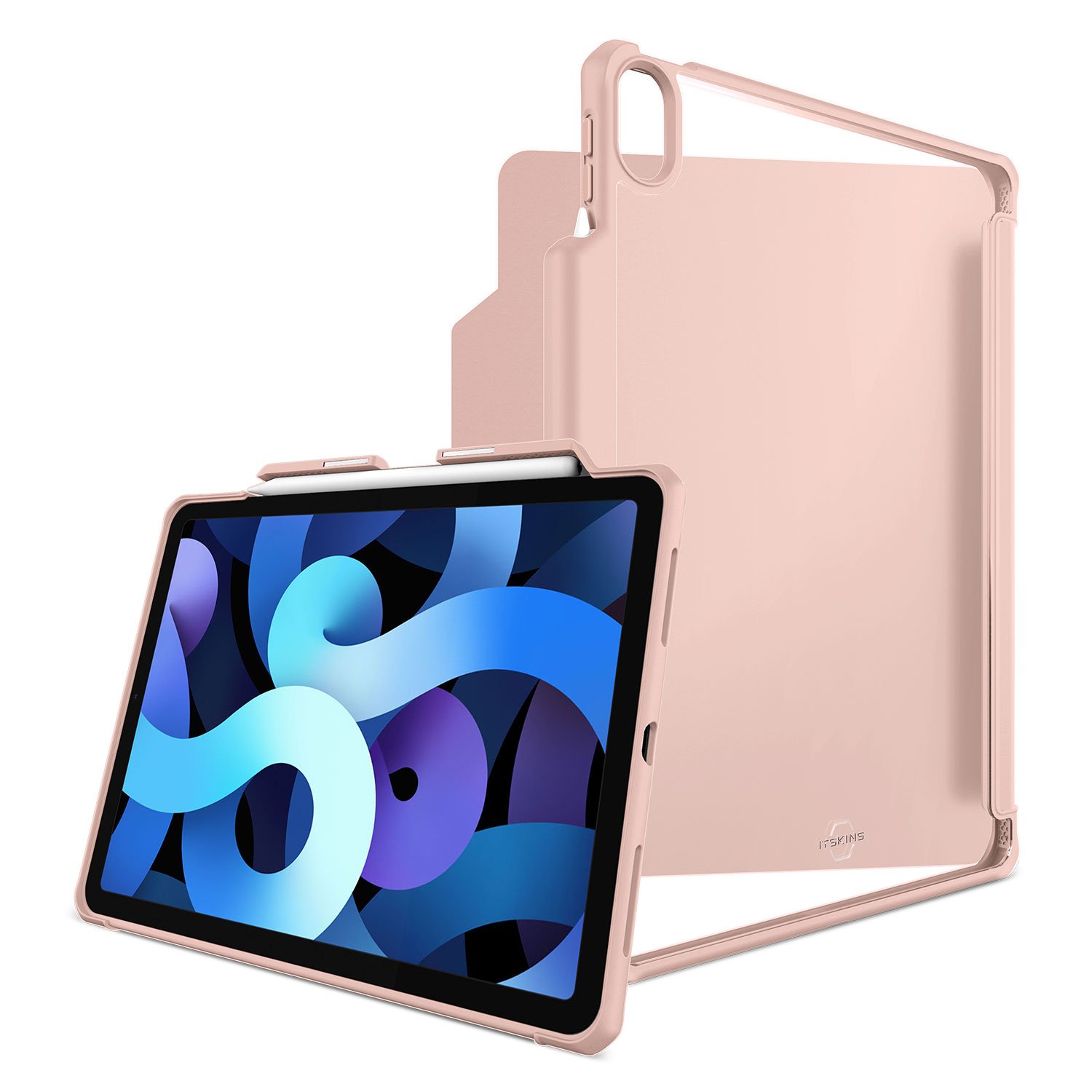 BAO DA KHÁNG KHUẨN VÀ CHỐNG SỐC QUÂN SỰ ITSKINS (PHÁP) HYBRID SOLID FOLIO DROP TEST 3M FOR IPAD 10.9INCH (IPAD AIR 4)