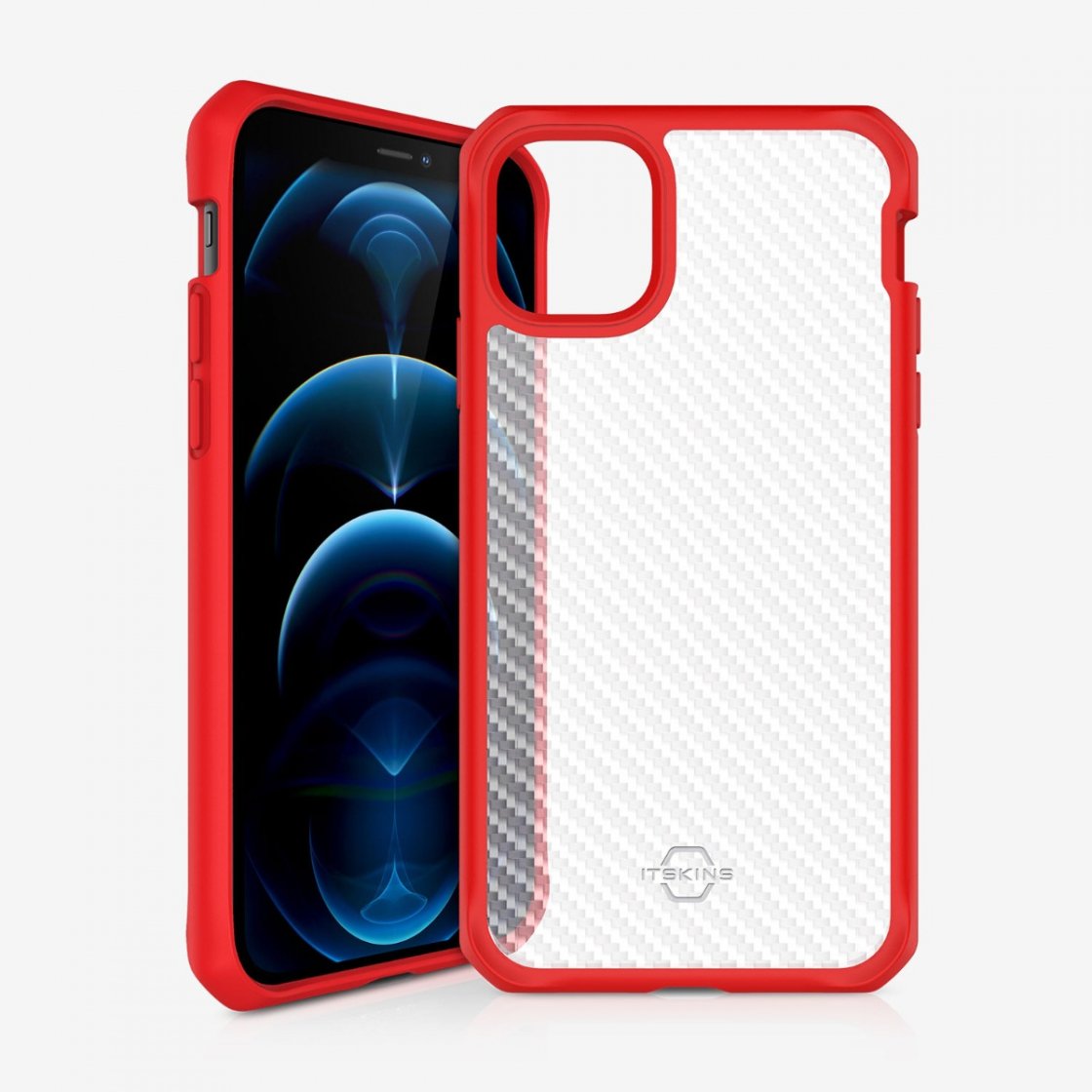 ỐP LƯNG KHÁNG KHUẨN VÀ CHỐNG SỐC QUÂN SỰ ITSKINS (PHÁP) HYBRID TEK DROP SAFE 3M/10FT IPHONE 12 MINI