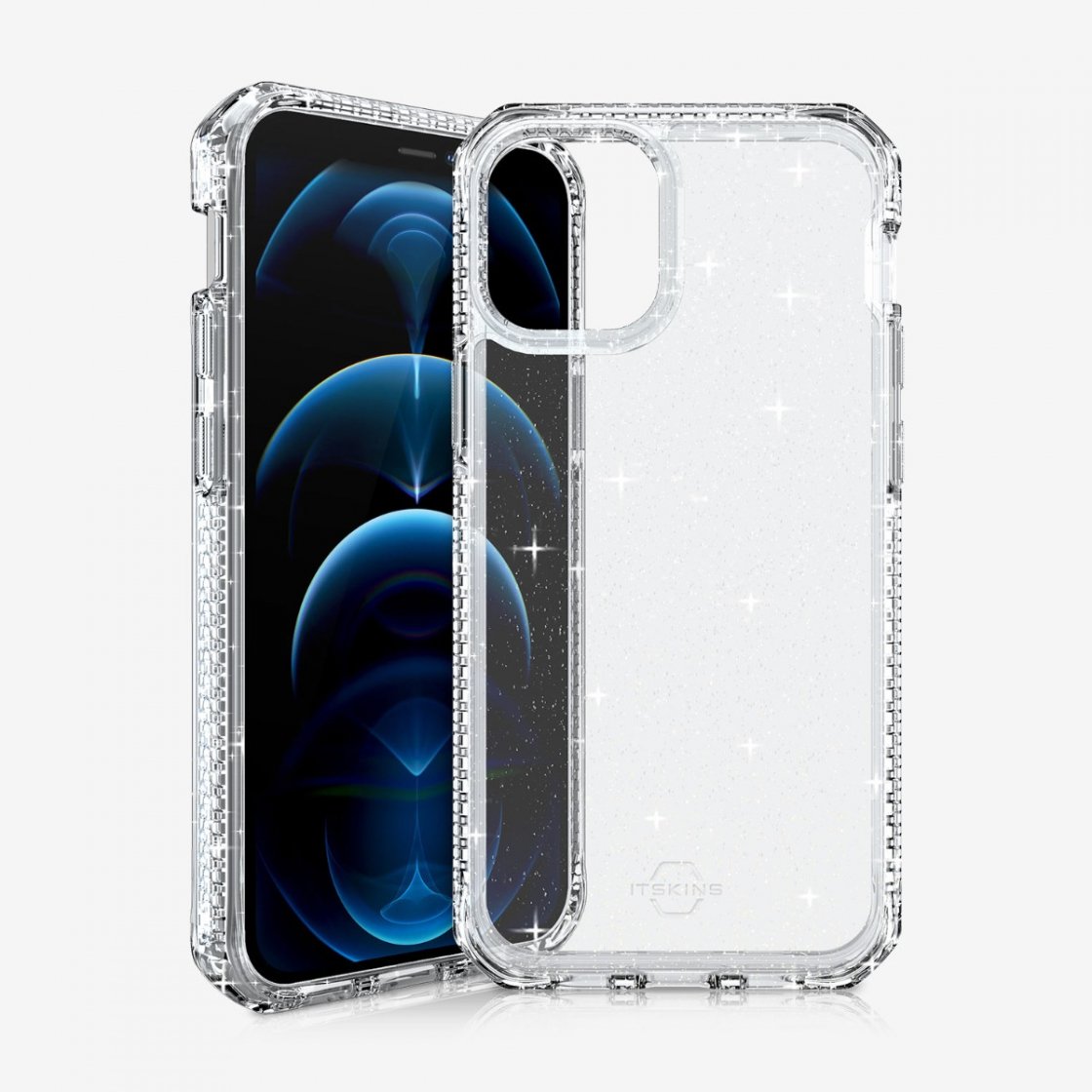 ỐP LƯNG KHÁNG KHUẨN VÀ CHỐNG SỐC QUÂN SỰ ITSKINS (PHÁP) HYBRID SPARK DROP SAFE 3M/10FT IPHONE 12 MINI