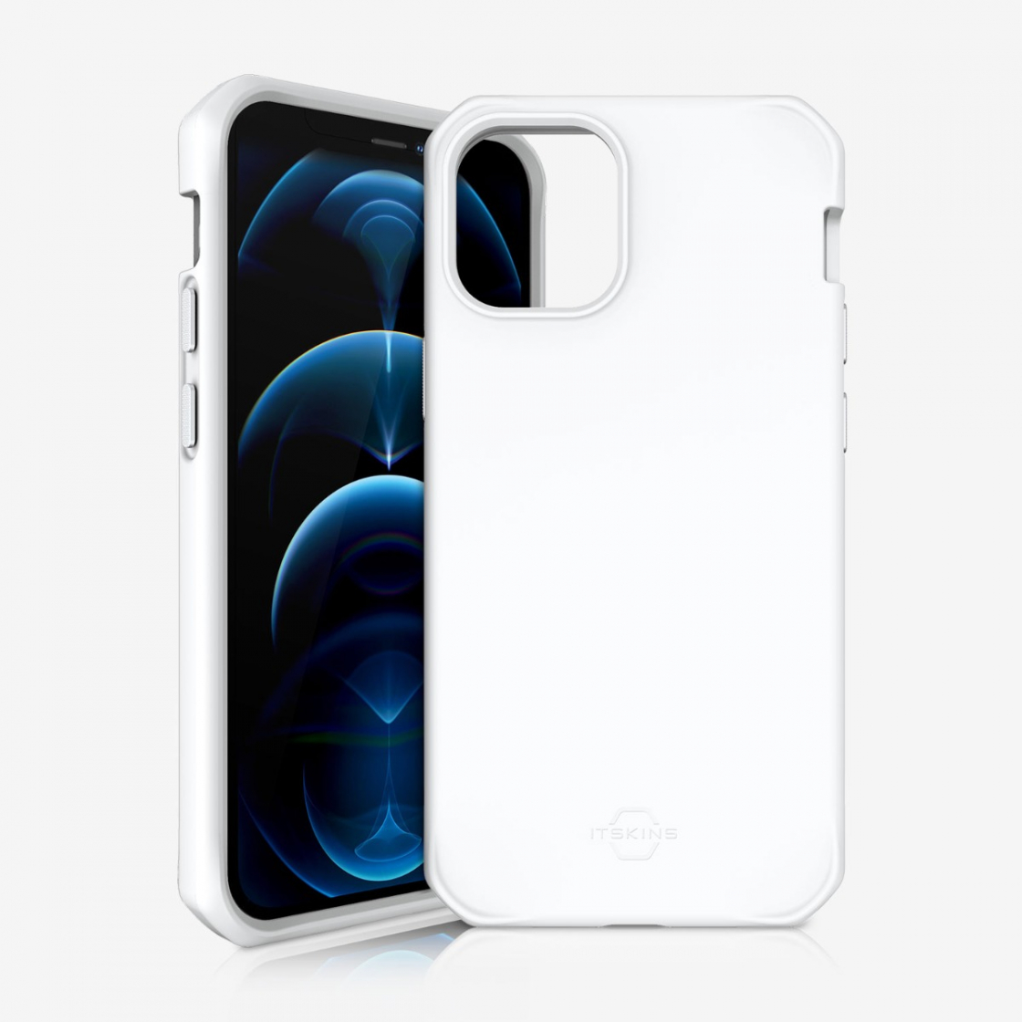 ỐP LƯNG KHÁNG KHUẨN VÀ CHỐNG SỐC QUÂN SỰ ITSKINS (PHÁP) HYBRID SILK DROP SAFE 3M/10FT IPHONE 12 MINI