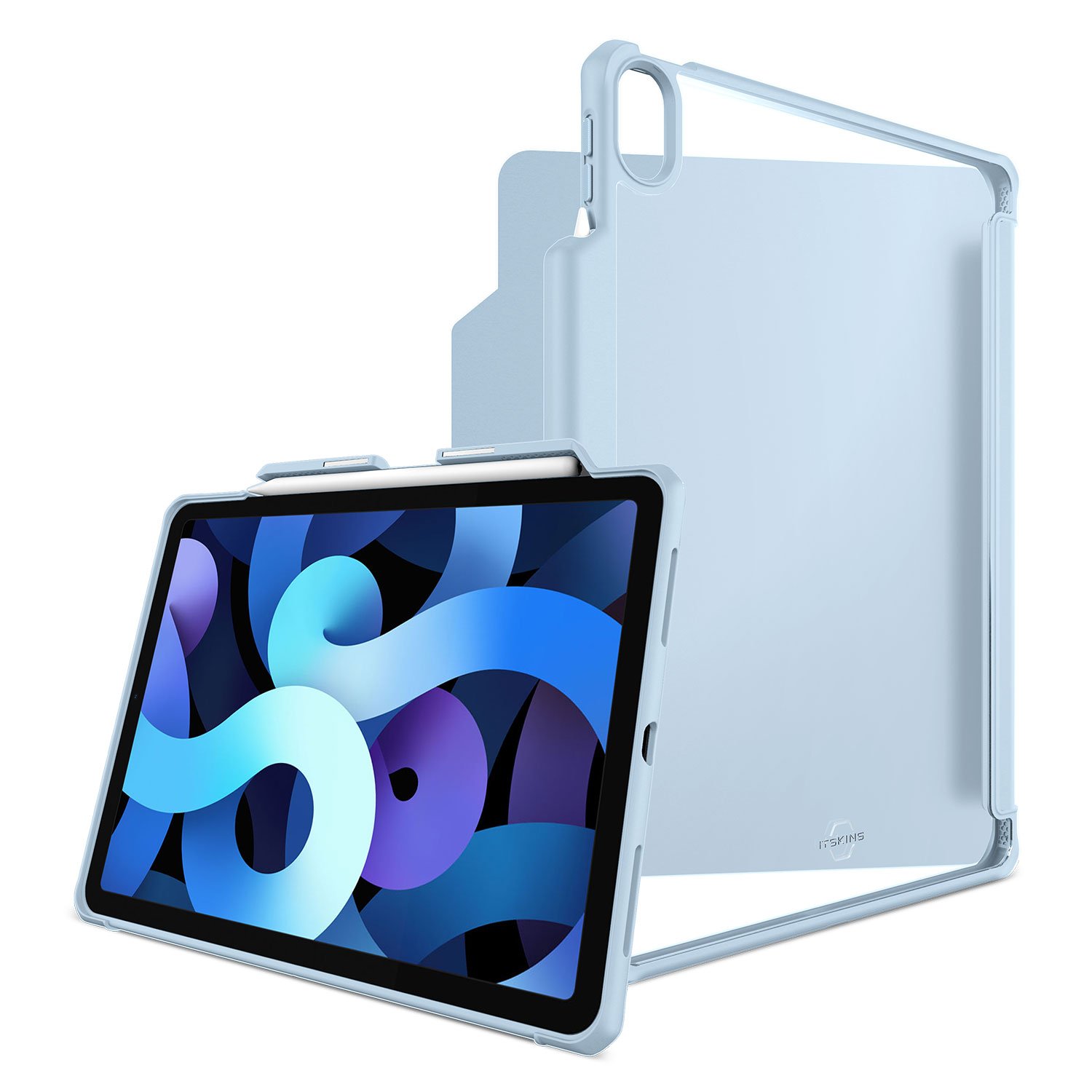 BAO DA KHÁNG KHUẨN VÀ CHỐNG SỐC QUÂN SỰ ITSKINS (PHÁP) HYBRID SOLID FOLIO DROP TEST 3M FOR IPAD 10.9INCH (IPAD AIR 4)