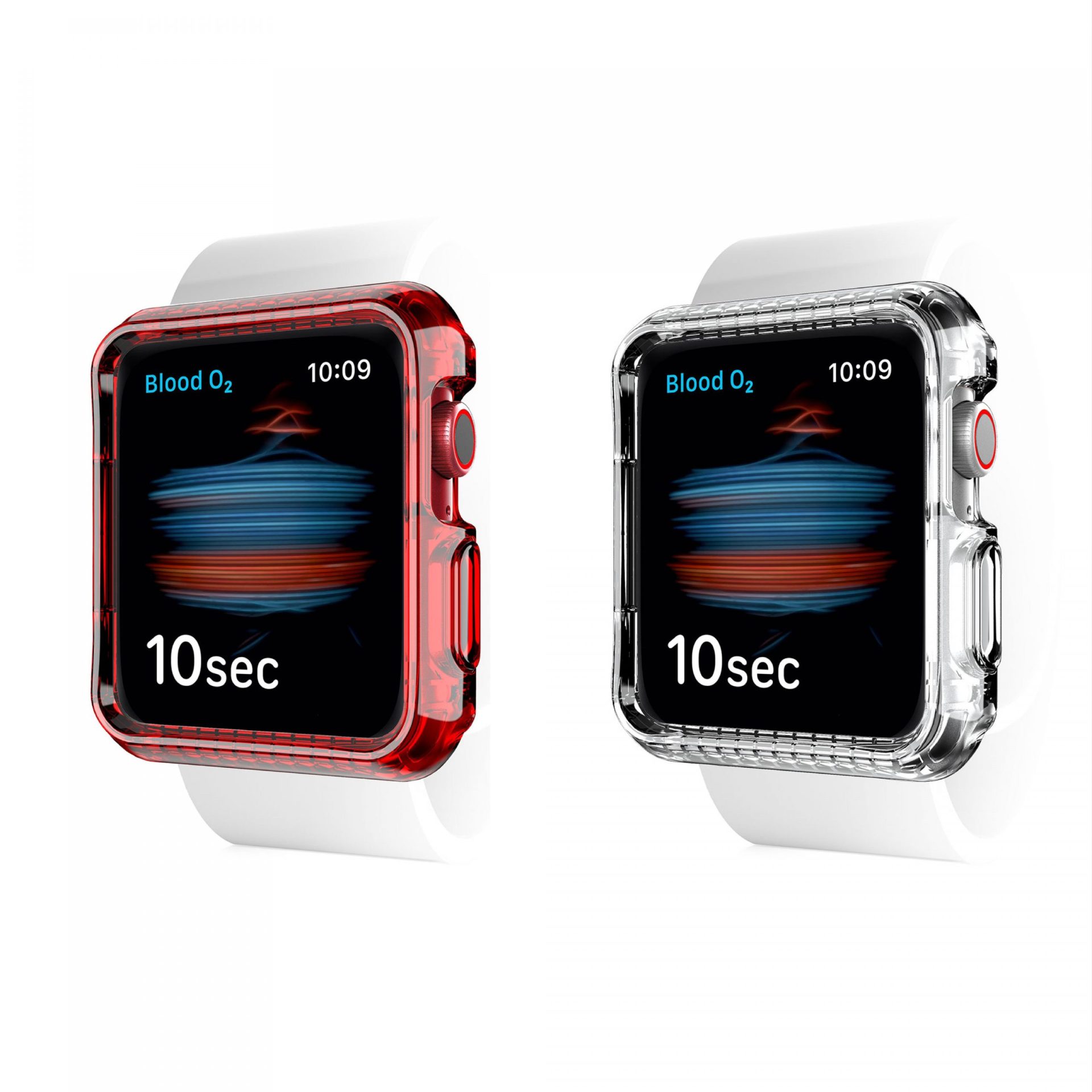 BỘ ỐP KHÁNG KHUẨN VÀ CHỐNG SỐC QUÂN SỰ ITSKINS (PHÁP) SPECTRUM // CLEAR﻿﻿﻿﻿ – ANTIMICROBIAL dành cho Apple Watch SE/4/5/6 40/44MM