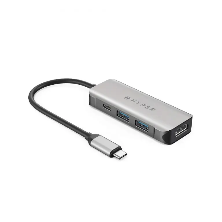 CỔNG CHUYỂN HYPERDRIVE FOR MACBOOK/PC/iPHONE 15 HDMI 4K60HZ 4-IN-1 USB-C HUB (HD41)