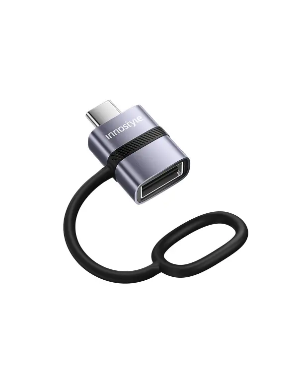 Cổng chuyển OTG Innostyle FlexiLInk USB-C to USB-A female silicone tape – ST-510GY
