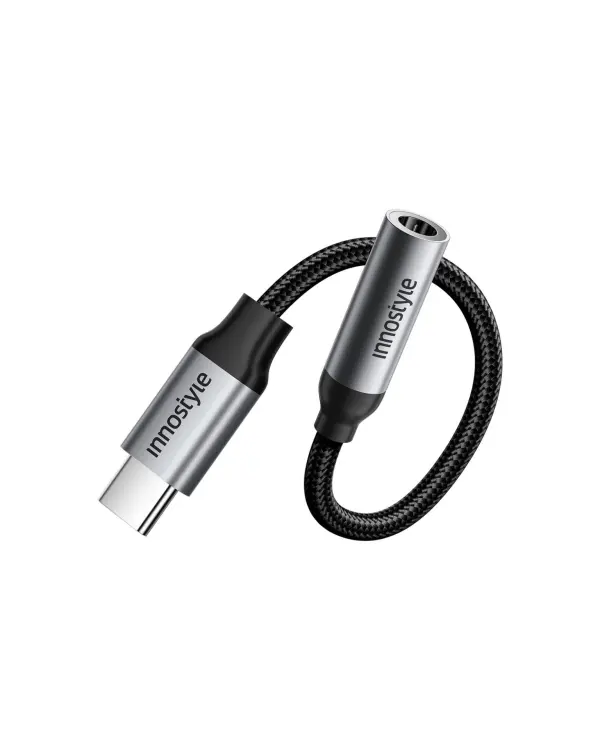 Cổng chuyển OTG Innostyle USB-C to 3.5mm audio femal DAC – A130GY