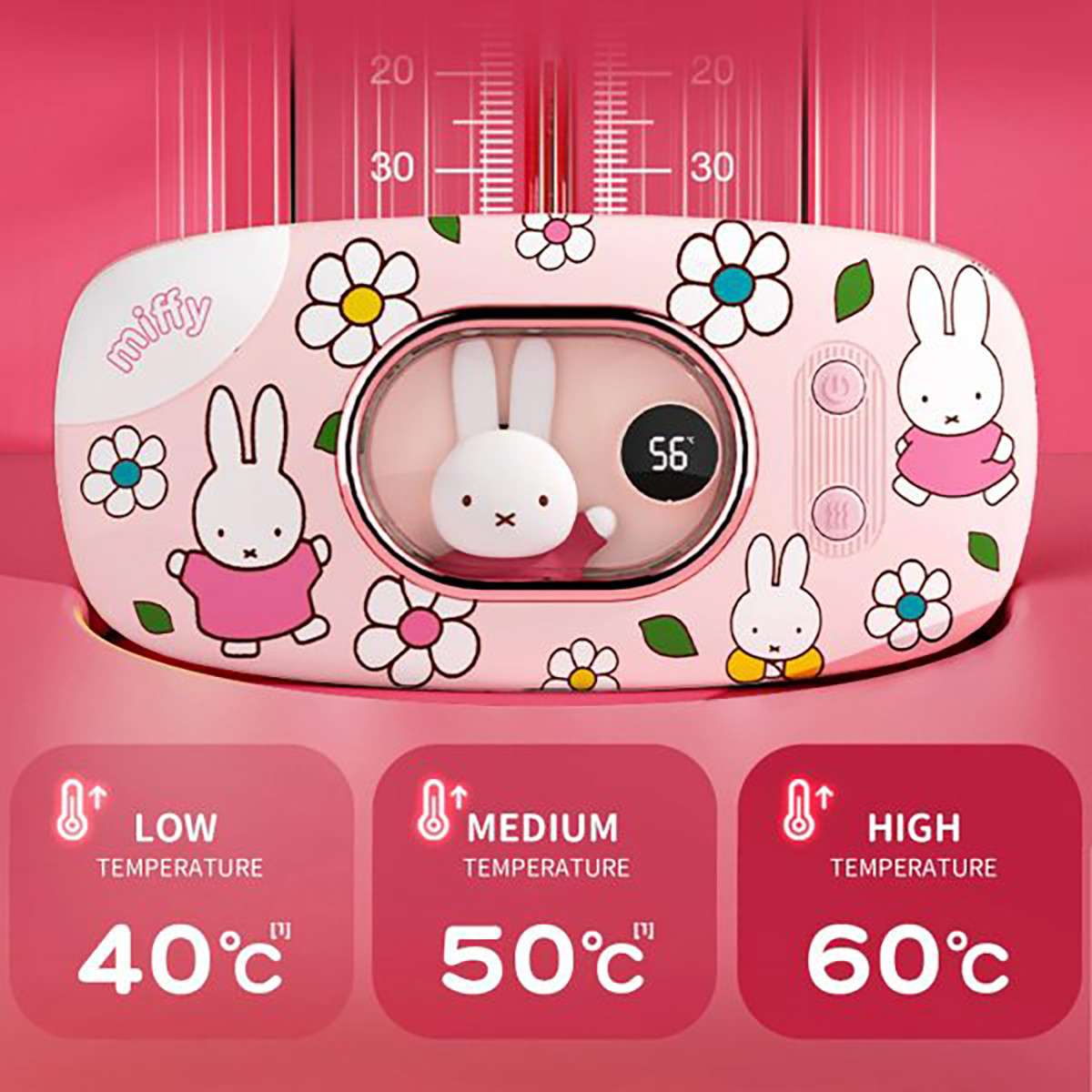 Đai massage sưởi ấm thắt lưng Mipow Miffi Heating Pad Massage Waist Belt MM5