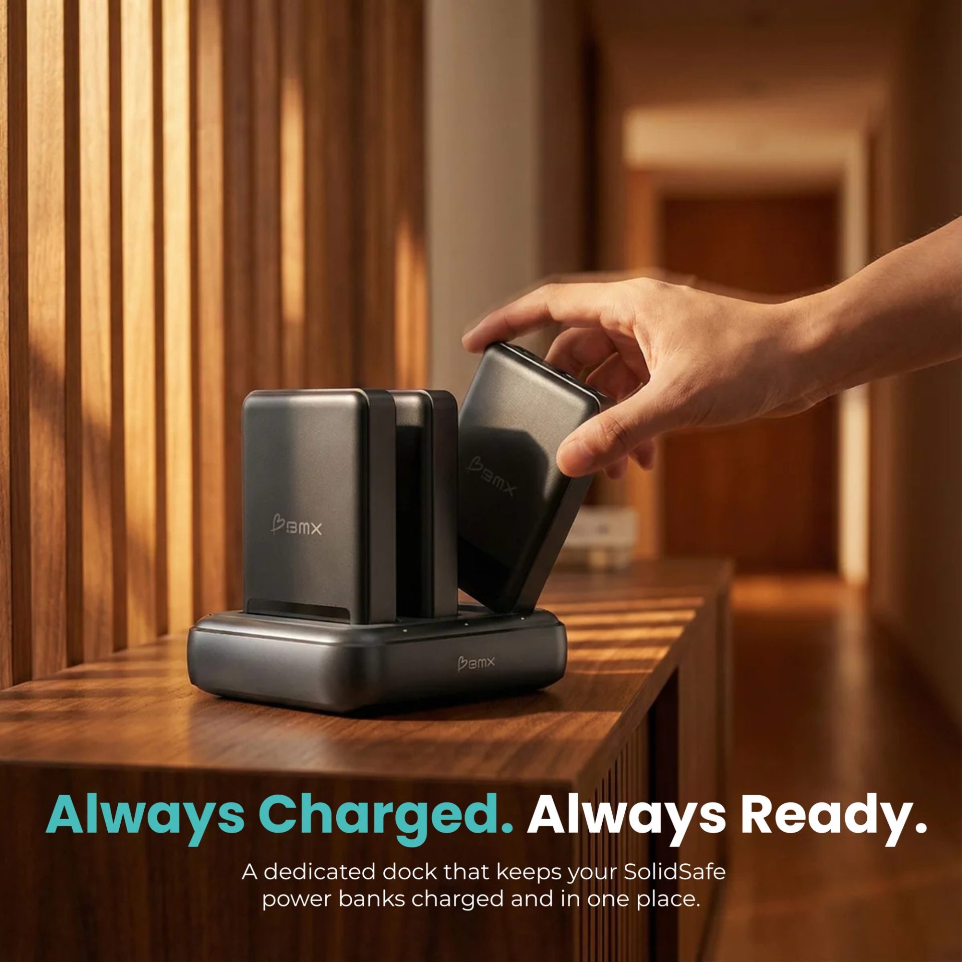 Dock Sạc Siêu an toàn chống cháy nổ BMX (USA) SolidSafe™ 3 TBAY – thiết bị charging Dock – C986-3B