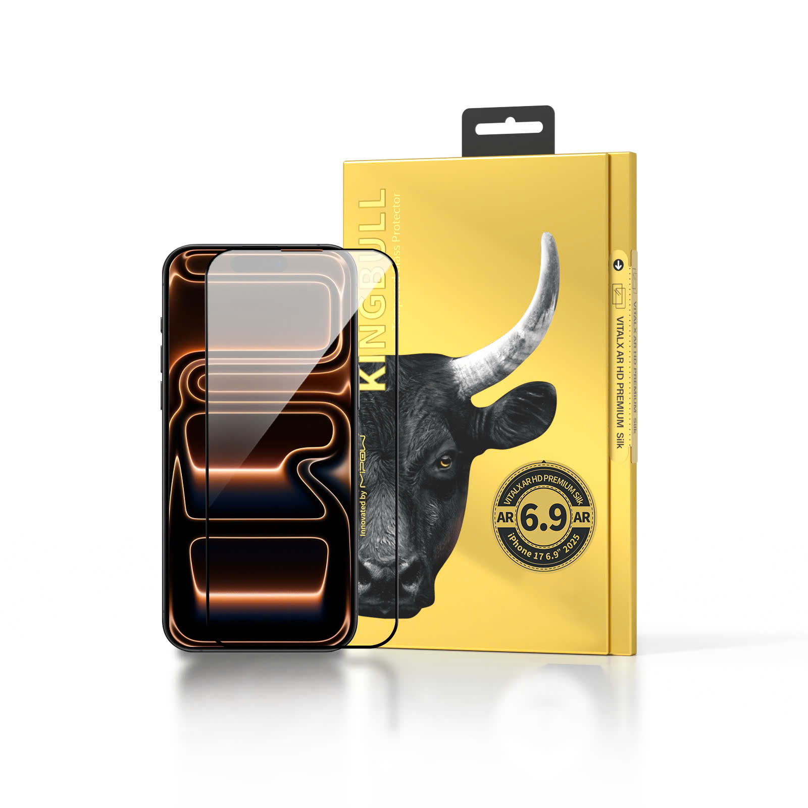 Kính Cường Lực Chống Phản Quang iPhone 18 Pro / 17 Pro 6.3” 2026 MIPOW VITALX AR HD PREMIUM Silk Cao Cấp