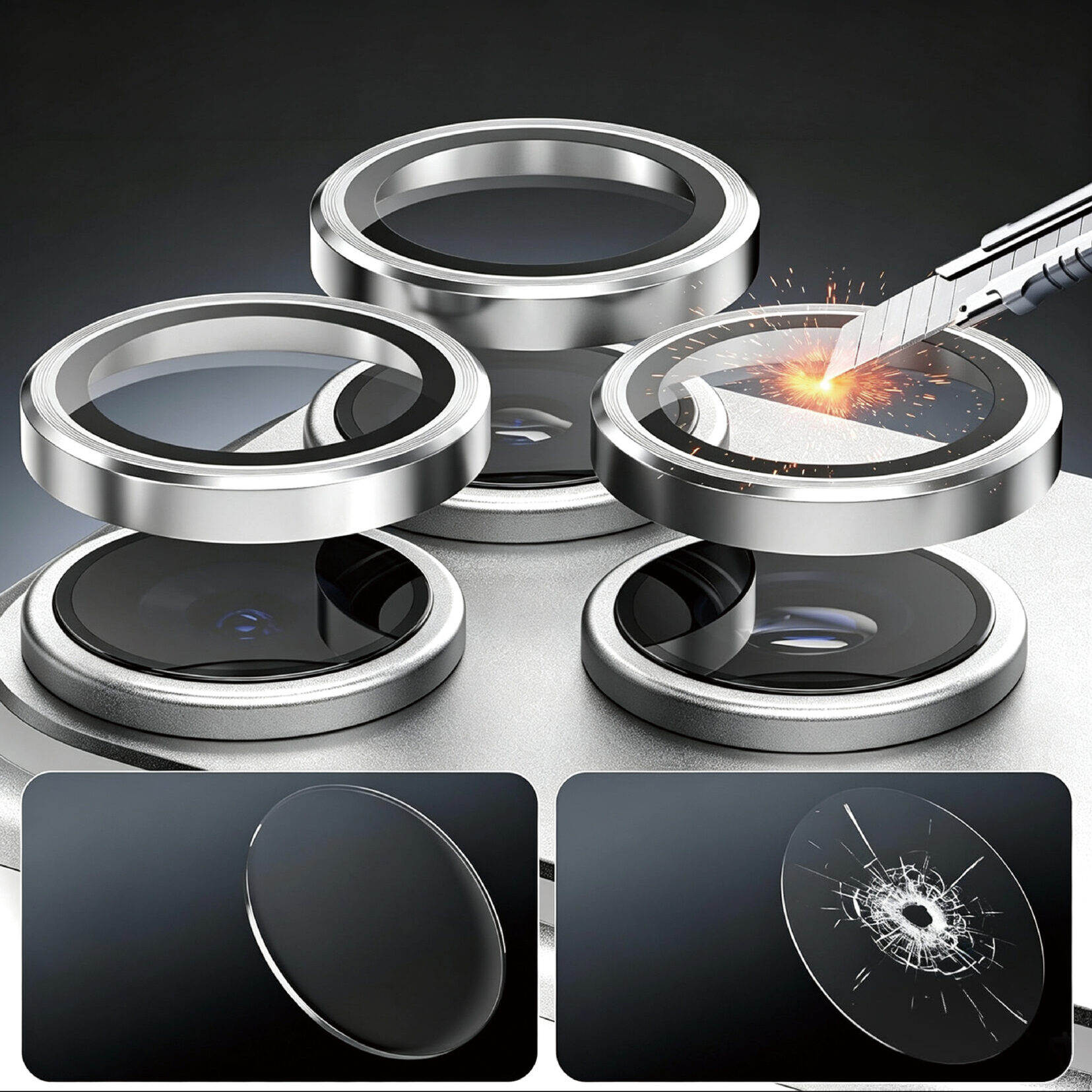 Lens Camera iPhone Pro 6.3” / Pro Max 6.9” 2026 MIPOW IRONBULL Titanshield – BJ18A