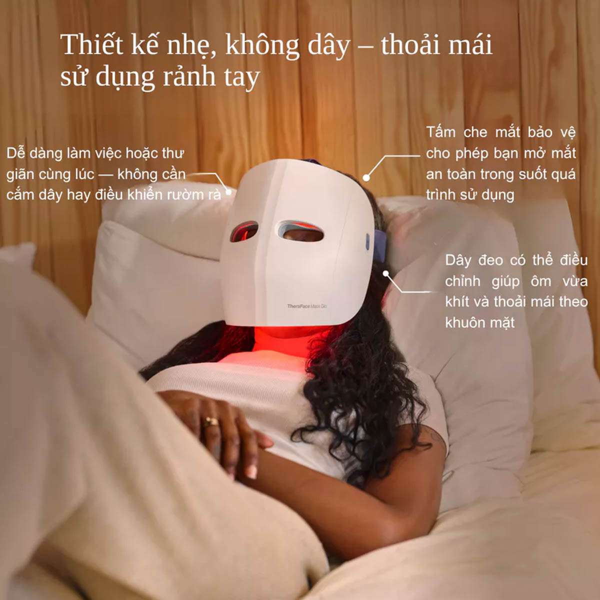 Mặt nạ ánh sáng sinh học Therabody TheraFace Mask Glo