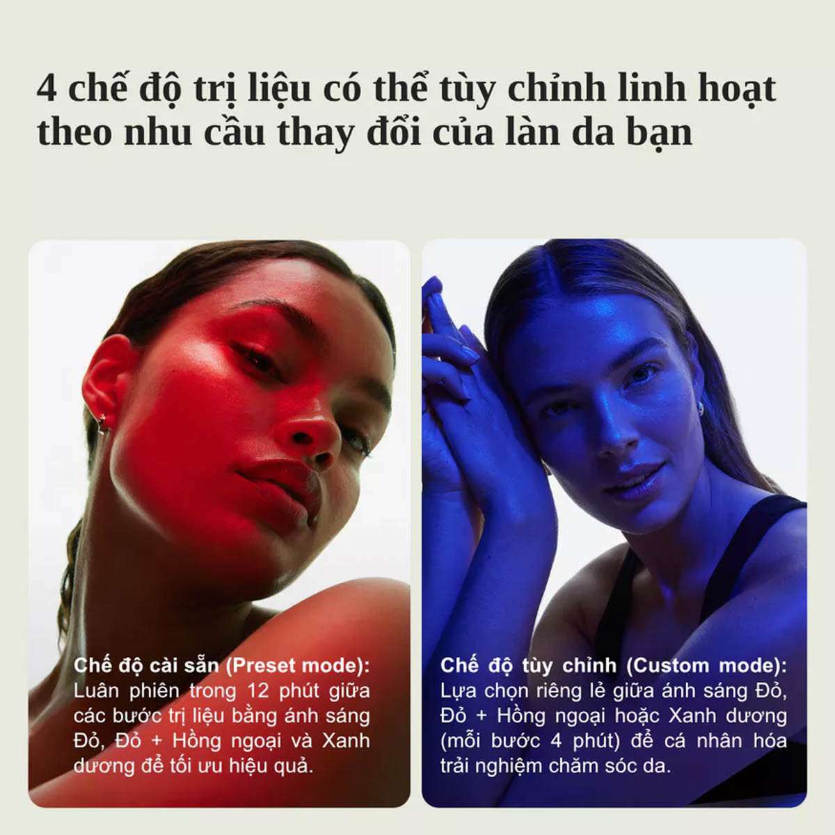 Mặt nạ ánh sáng sinh học Therabody TheraFace Mask Glo
