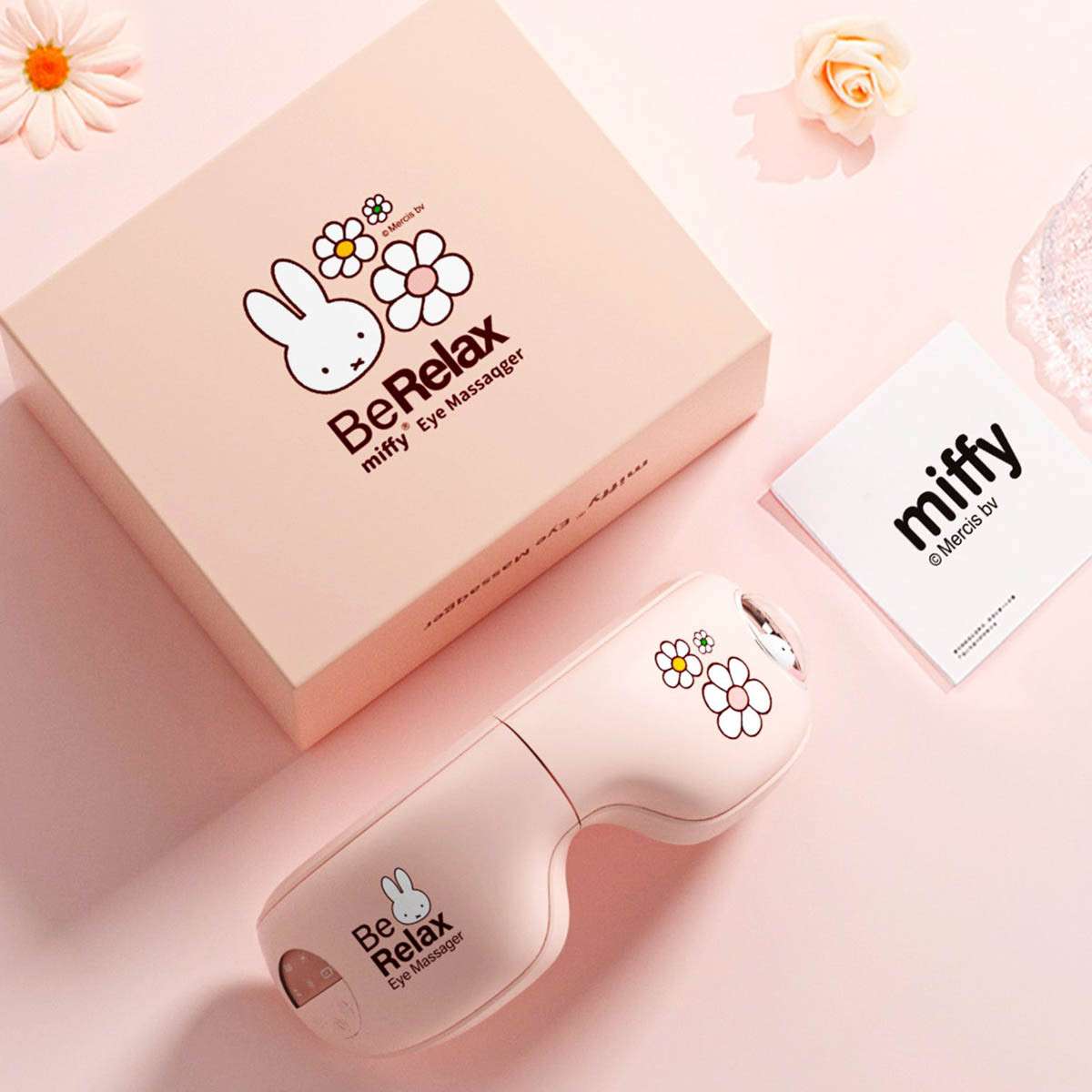 Máy Massage mắt 5 chế độ Mipow Miffy Foldable 3D Eye Massager CI502-MF-PK